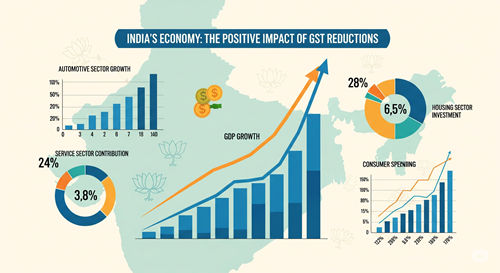 India's GST Reductions as a Countermeasure: Quantitative Assessment of Domestic Market Resilience
