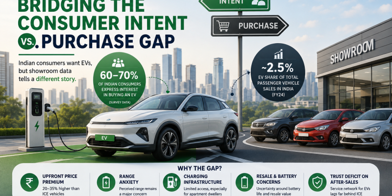 EV adoption in India — consumer intent vs. purchase gap | Maction Consulting
