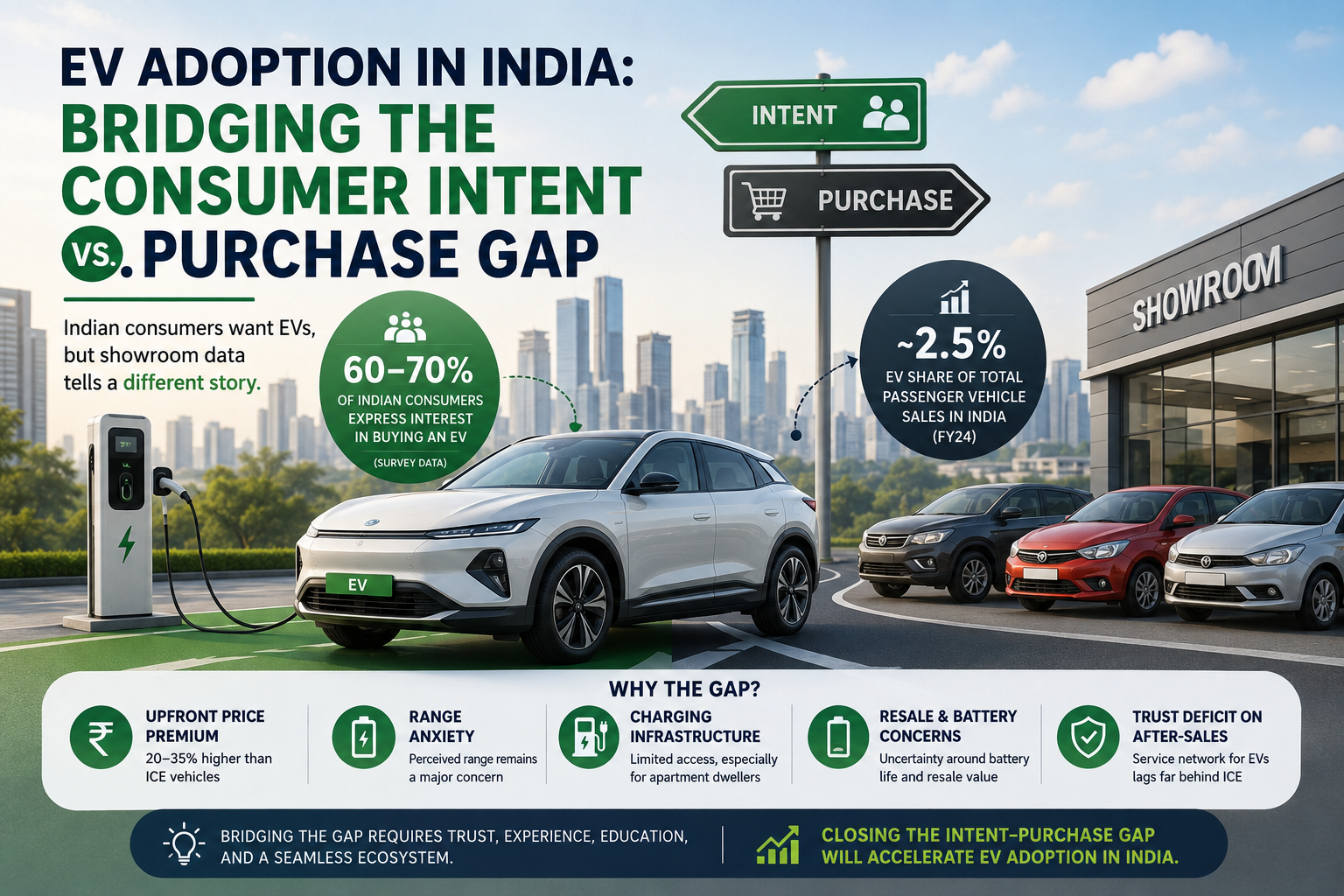 EV adoption in India — consumer intent vs. purchase gap | Maction Consulting