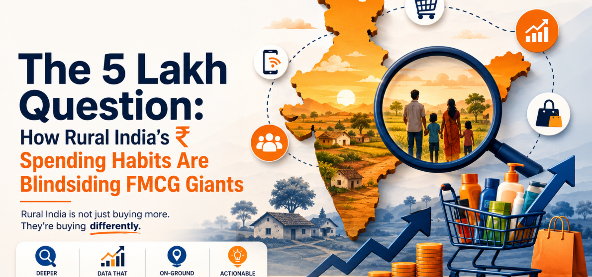 Rural India consumer research showing FMCG growth trends and changing consumer spending habits