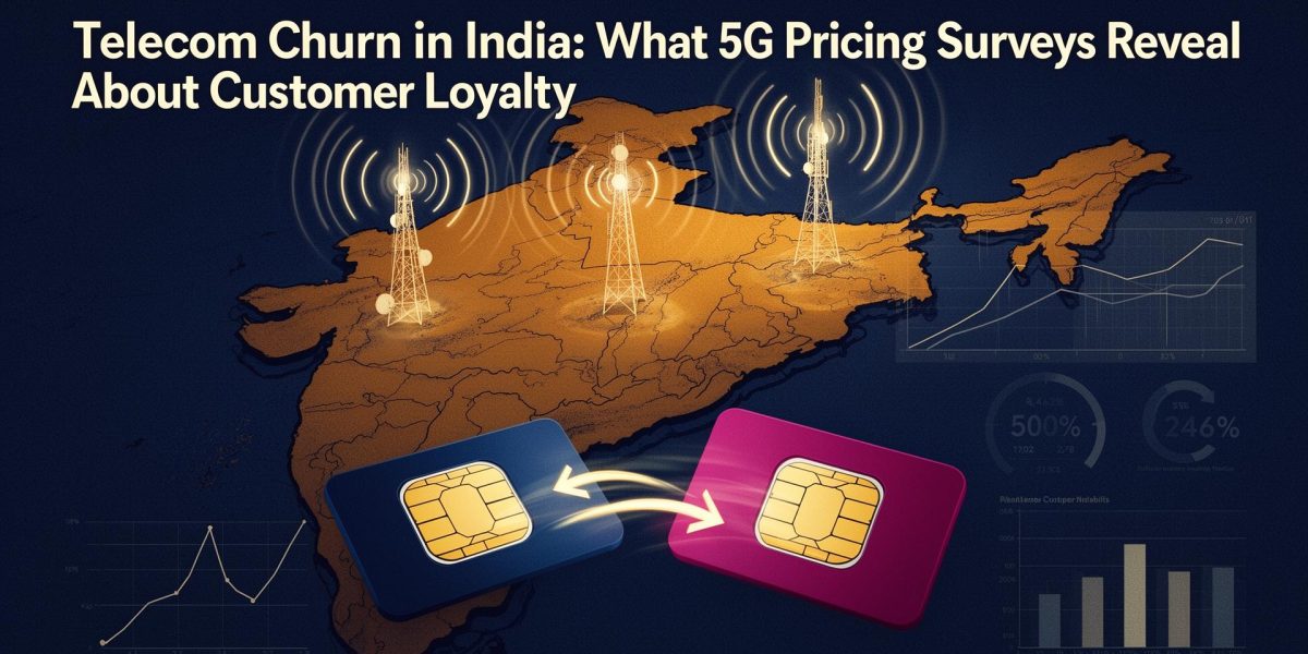 Telecom churn research in India analyzing 5G pricing and customer loyalty trends