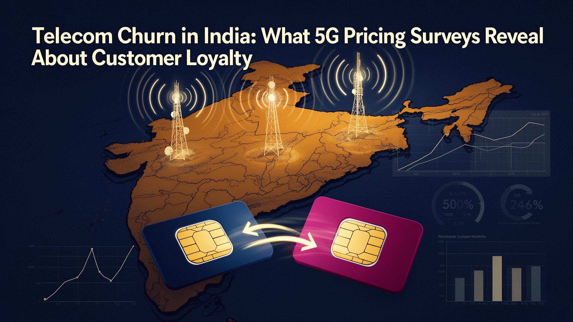Telecom churn research in India analyzing 5G pricing and customer loyalty trends