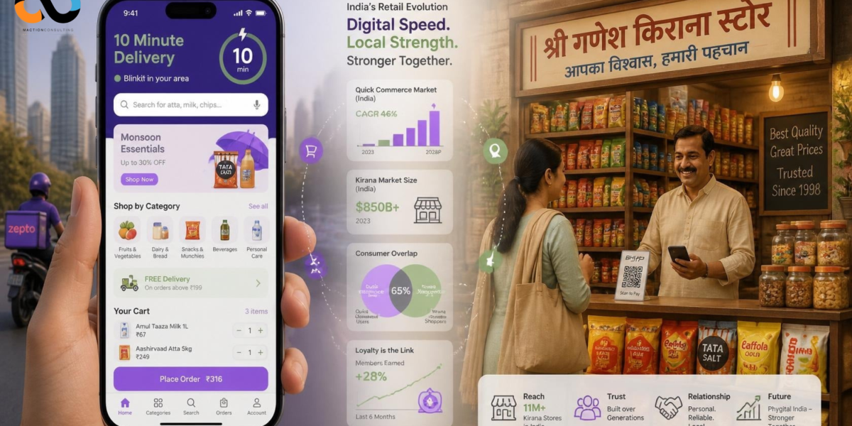 Quick commerce vs traditional kirana retail — loyalty data and consumer behaviour in India 2026 | Maction Consulting