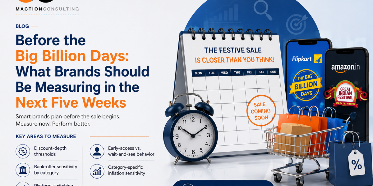 Big Billion Days 2026 pre-sale consumer research — what brands should measure before Flipkart and Amazon festive sale dates are confirmed | Maction Consulting