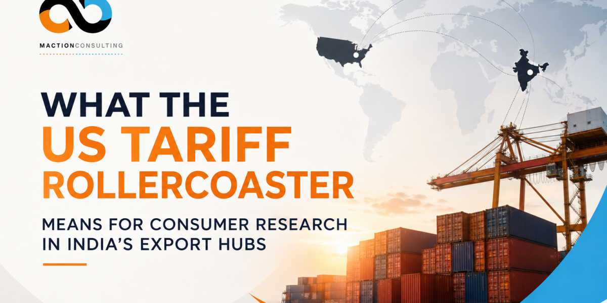 US tariff impact on India's export manufacturing hubs 2026 — consumer research implications for Tirupur, Surat, and Pune auto belt | Maction Consulting