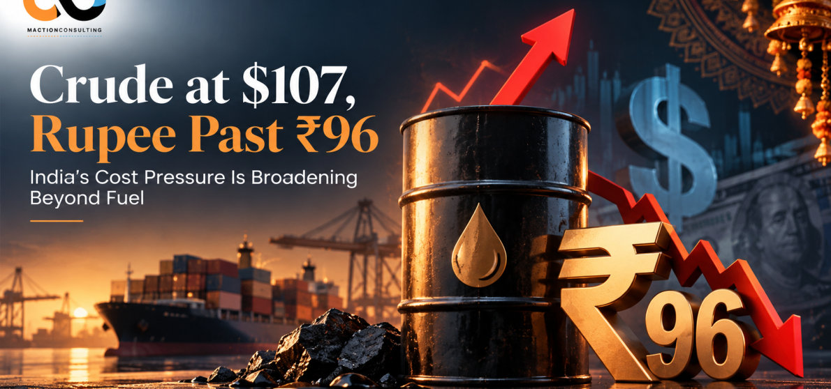 Crude at $107 and rupee past 96 — festive season cost pressure beyond fuel for Indian brands | Maction Consulting