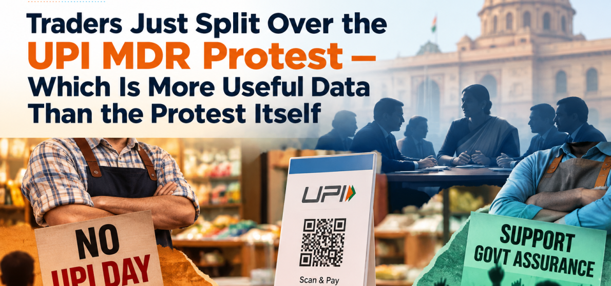 UPI MDR trader protest October 2026 — CAIT merchant pushback and festive season payment mix impact | Maction Consulting