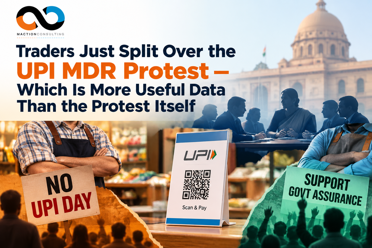 UPI MDR trader protest October 2026 — CAIT merchant pushback and festive season payment mix impact | Maction Consulting